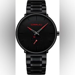 Carju red and black sleek luxury watch